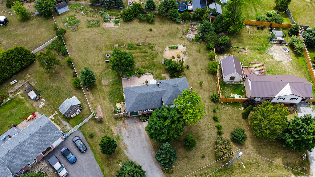 Aerial Large Backyard