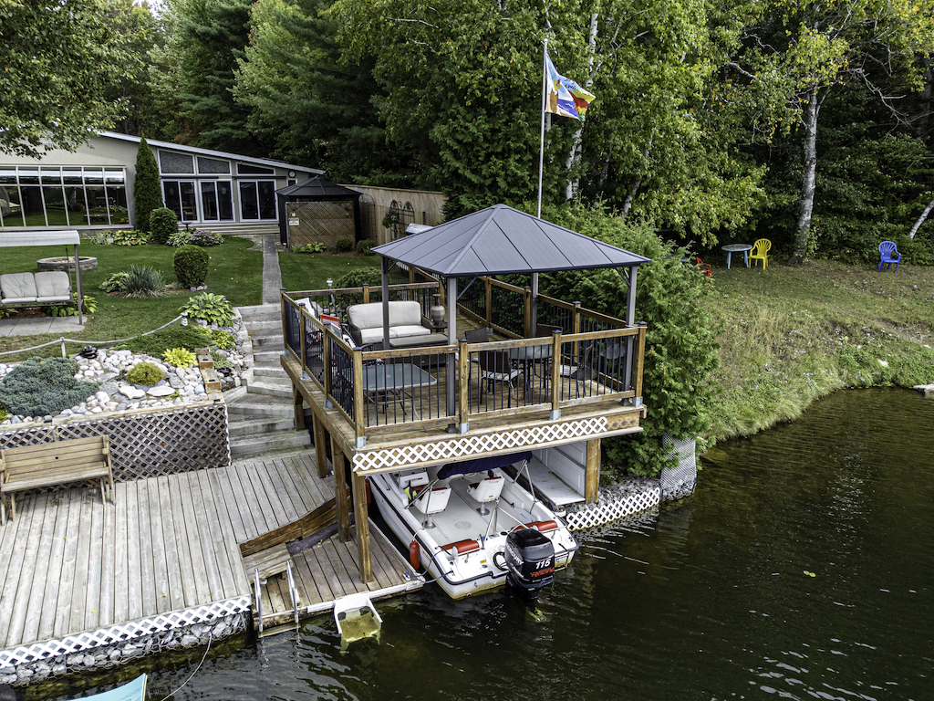 Aerial Deck and Boathouse
