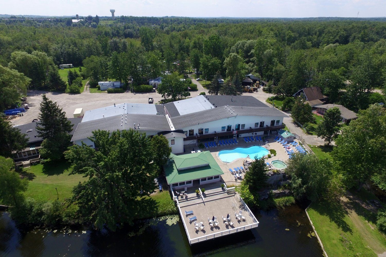Aerial Back of Clubhouse