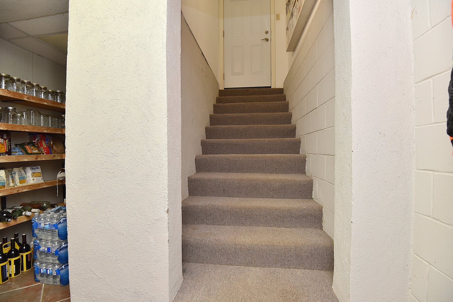 Staircase Up to Garage
